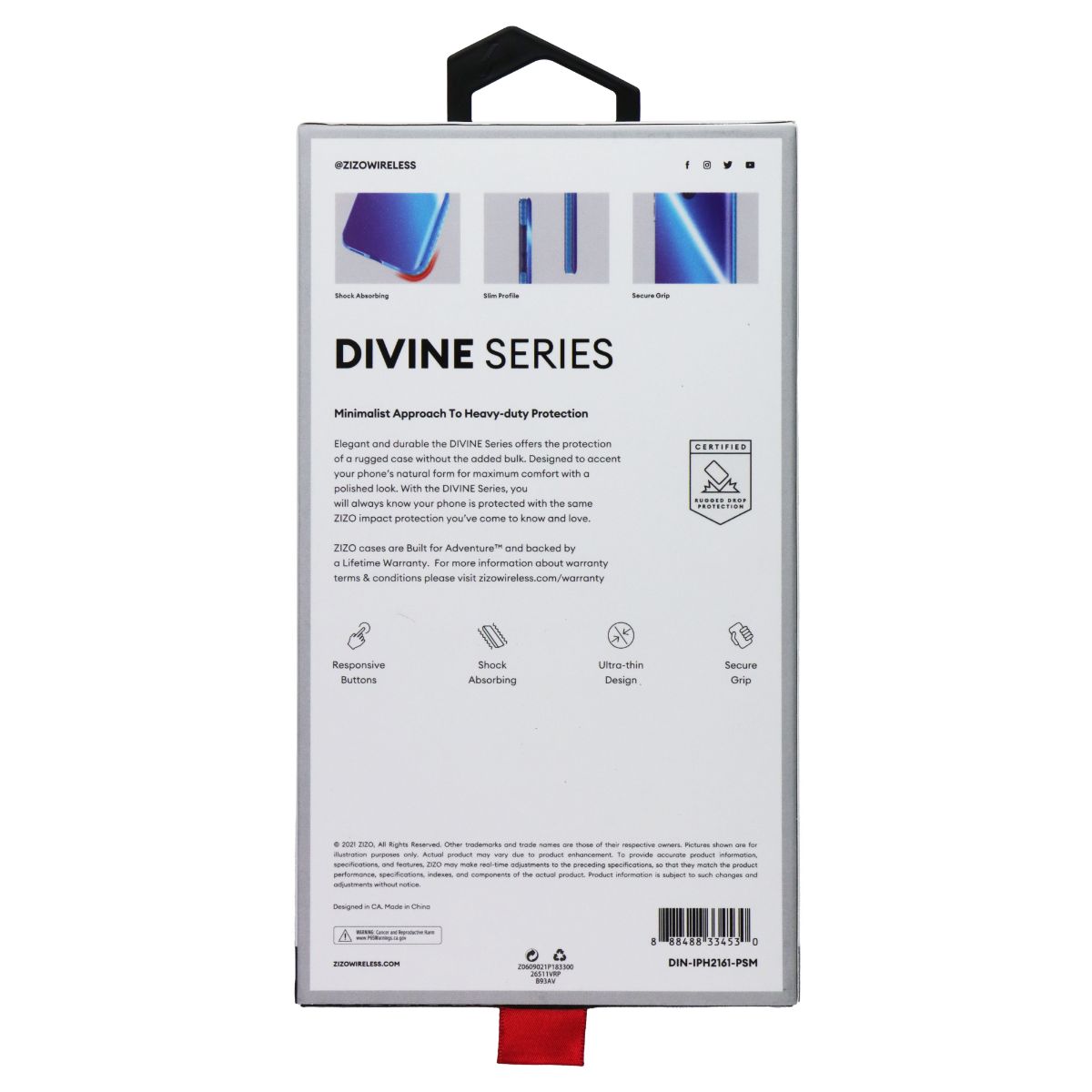 Zizo Divine Series Case for Apple iPhone 13 - Prism (Blue/Glitter) (2)