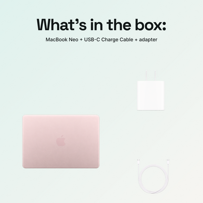 What’s in the box with Apple MacBook Neo 13-inch in Blush