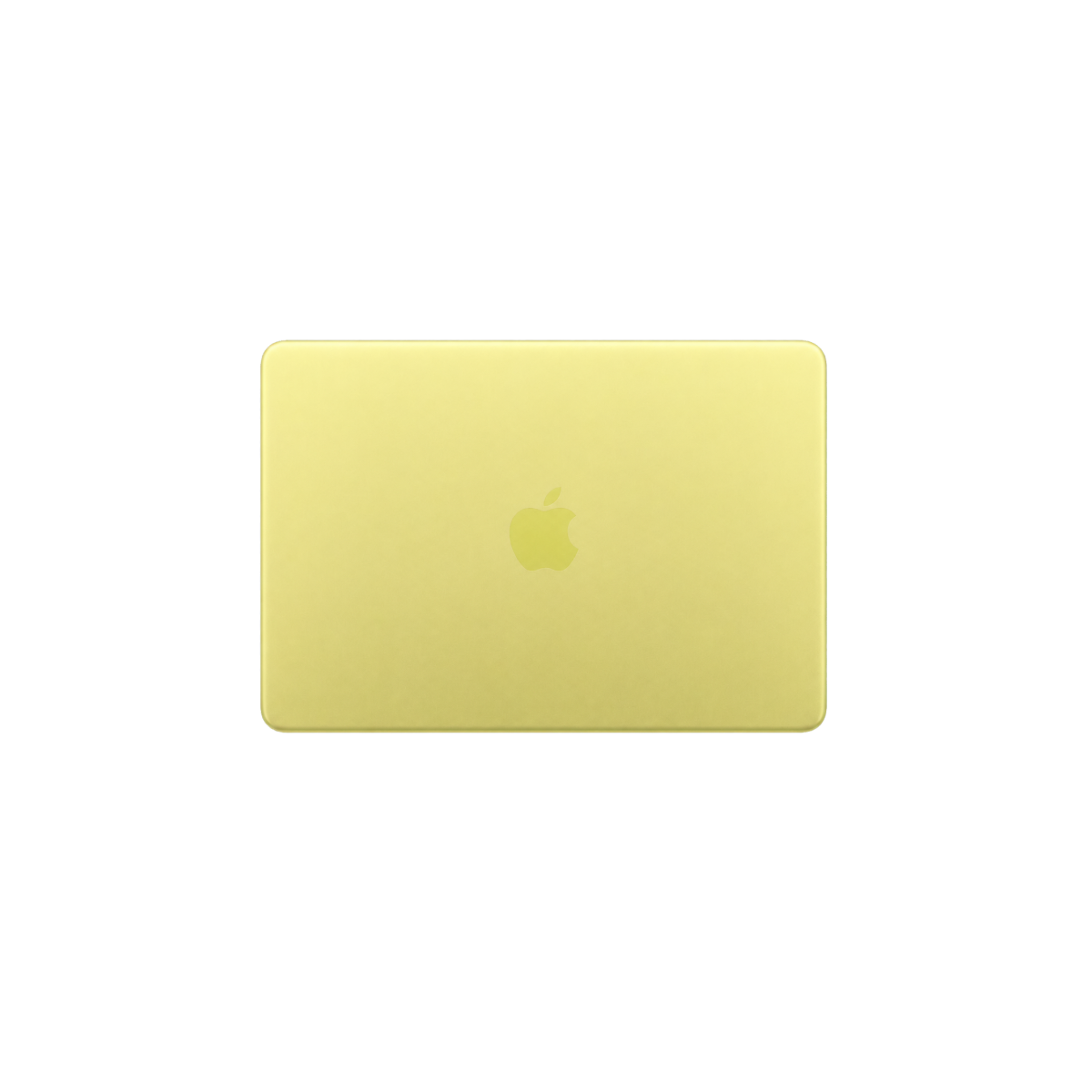 Apple MacBook Neo 13-inch in Citrus — rear view