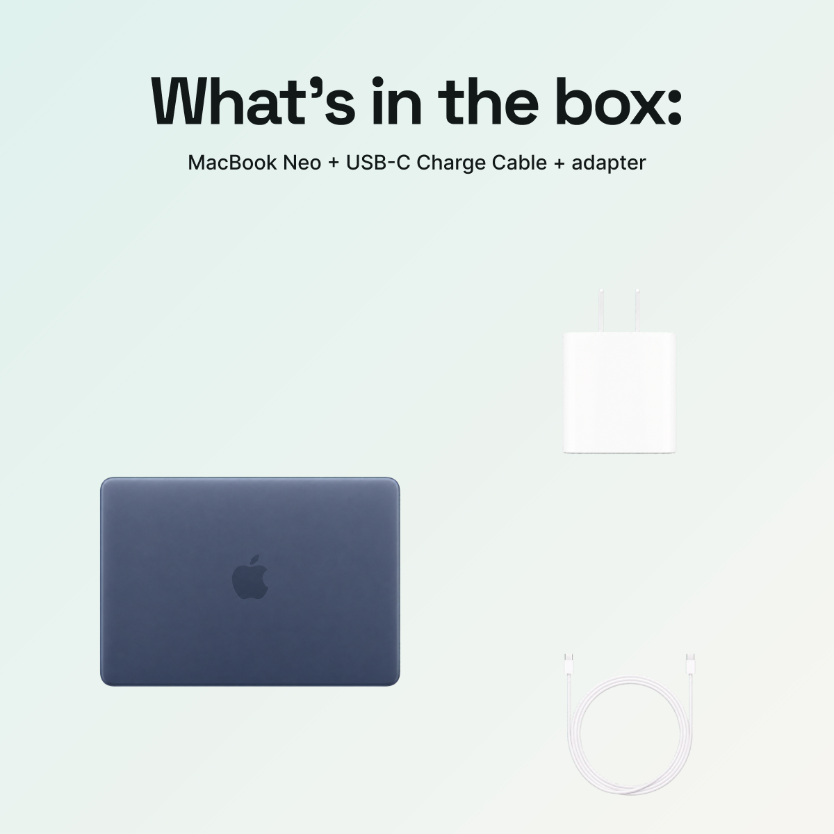 What’s in the box with Apple MacBook Neo 13-inch in Indigo