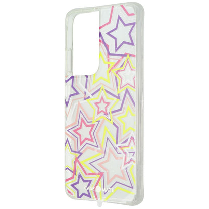Case-Mate Prints Hardshell Case for Samsung Galaxy S21 Ultra 5G - Neon Stars - New