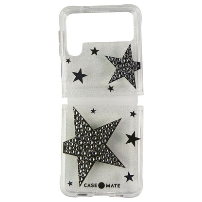 Case-Mate Sheer SuperStar Case for Samsung Galaxy Z Flip3 5G - Silver/Gold/Clear (2)