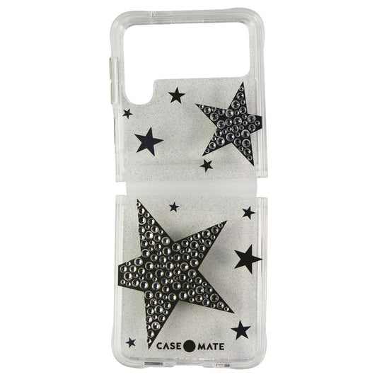 Case-Mate Sheer SuperStar Case for Samsung Galaxy Z Flip3 5G - Silver/Gold/Clear (2)