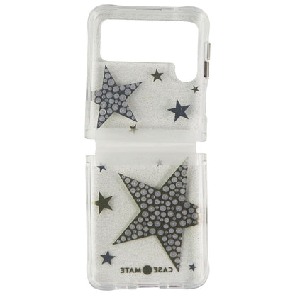 Case-Mate Sheer SuperStar Case for Samsung Galaxy Z Flip3 5G - Silver/Gold/Clear (3)