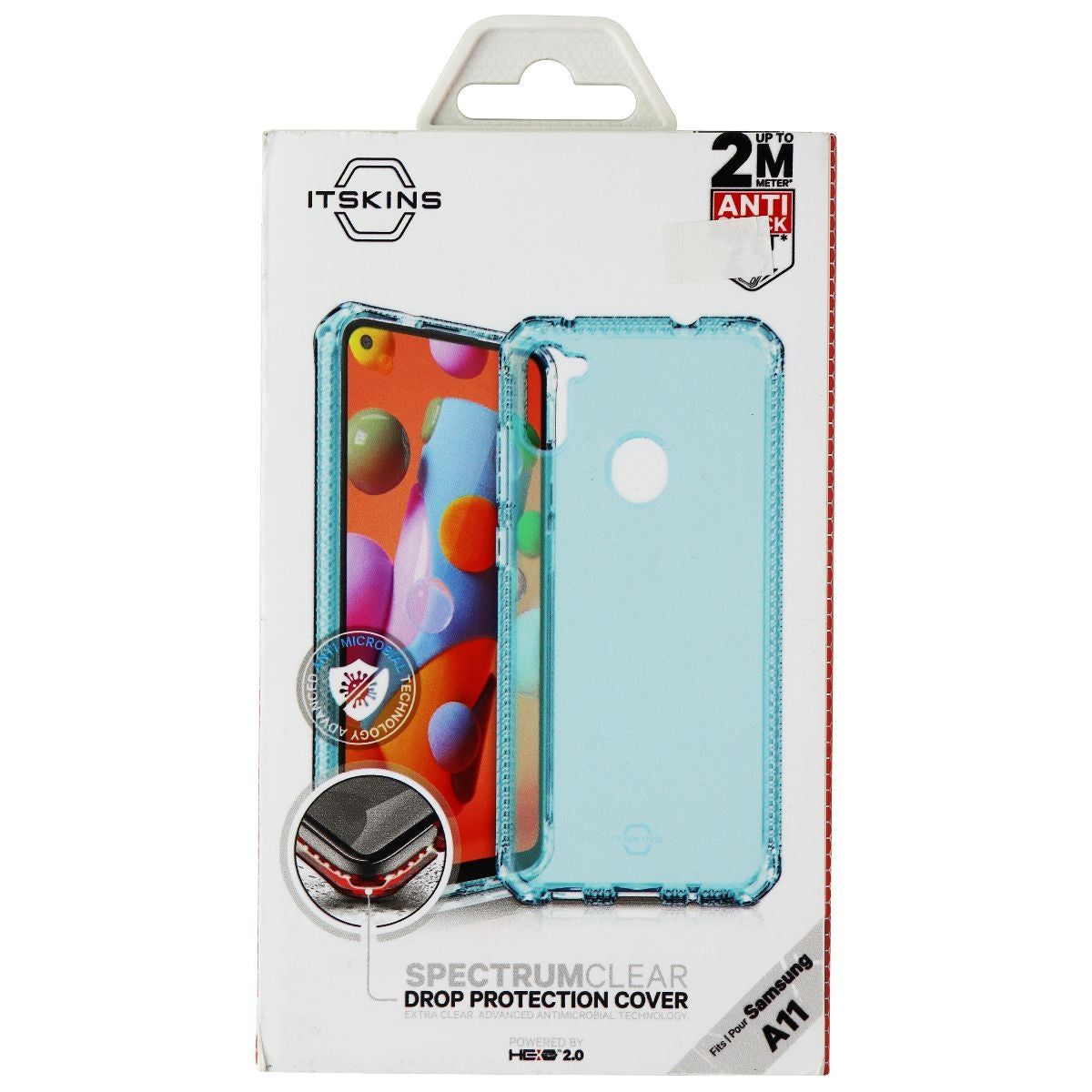 ITSKINS Spectrum Clear Series Case for Samsung Galaxy A11 - Light Blue - New