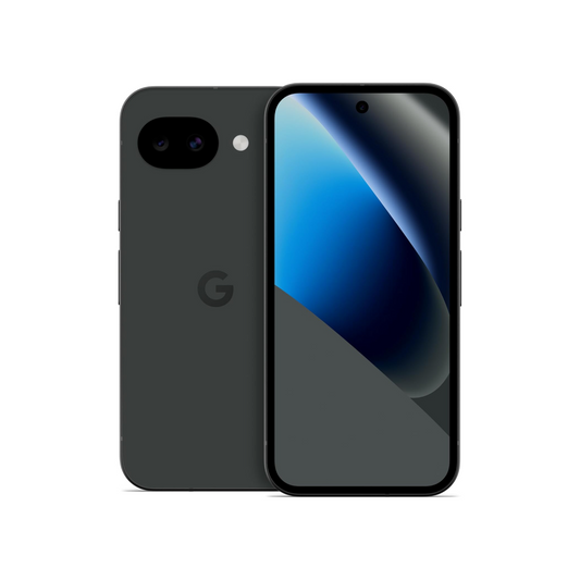 Google Pixel 10a Obsidian front and back