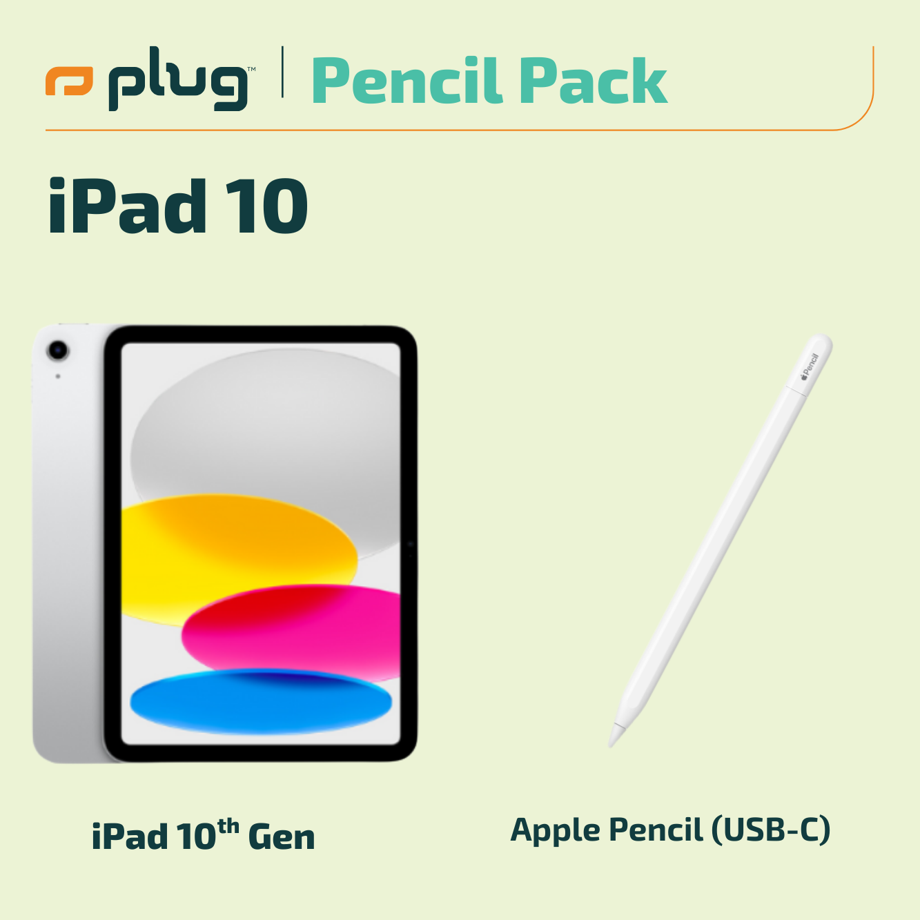iPad 10th Gen + Apple Pencil Pack