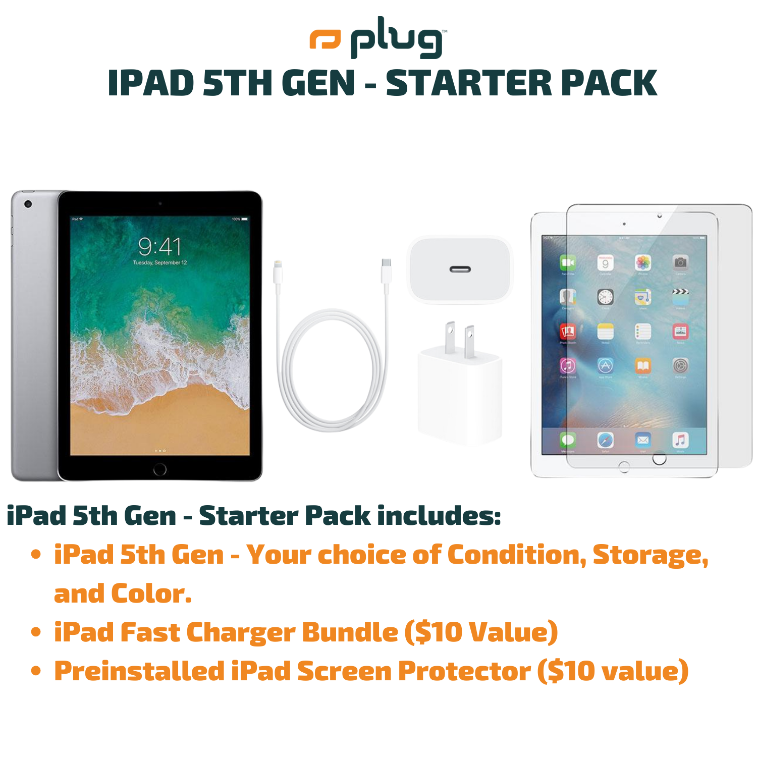 iPad 5th Gen (9.7") Starter Pack