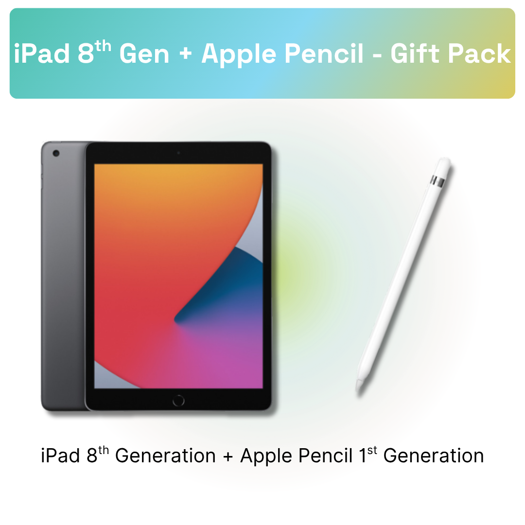 iPad 8th Gen + Apple Pencil - Gift Pack