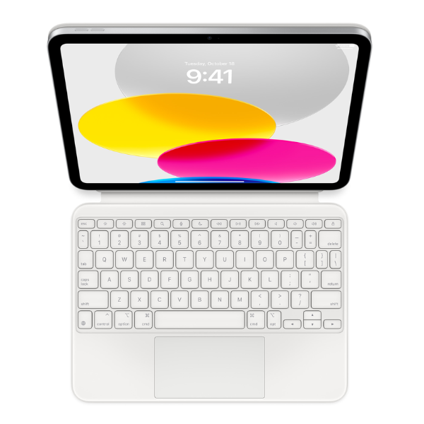 Apple Magic Keyboard Folio for iPad 10.9-inch (White) – Plug