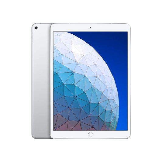 iPad Air 3rd Gen Silver Wi-Fi and Cellular front and back