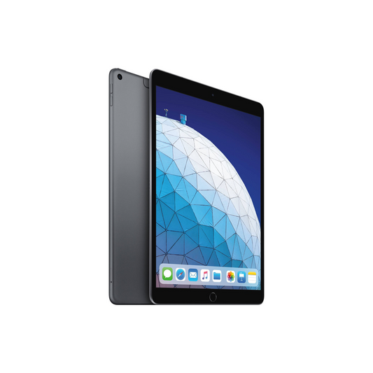 iPad Air 3rd Gen Space Gray Wi-Fi and Cellular front and back