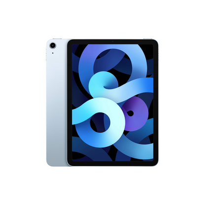 iPad Air 4th Gen sky blue wifi 02 front