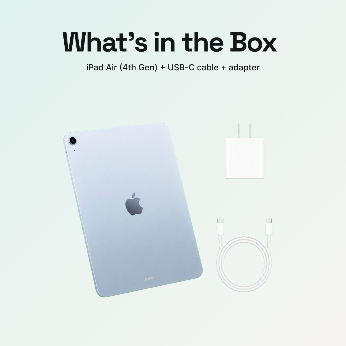 iPad Air 4th Gen sky blue wifi 04 box