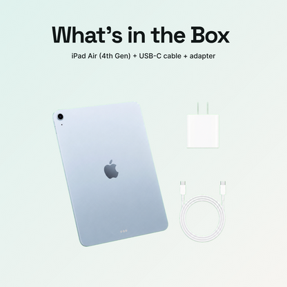 iPad Air 4th Gen sky blue wifi 04 box