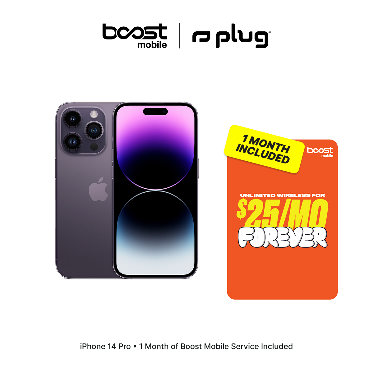 iPhone 14 Pro Connected Pack with one month of Boost Mobile