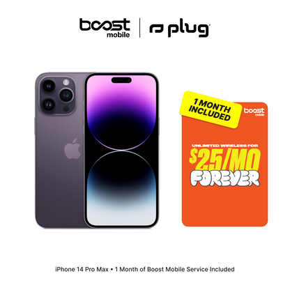 iPhone 14 Pro Max Connected Pack with one month of Boost Mobile