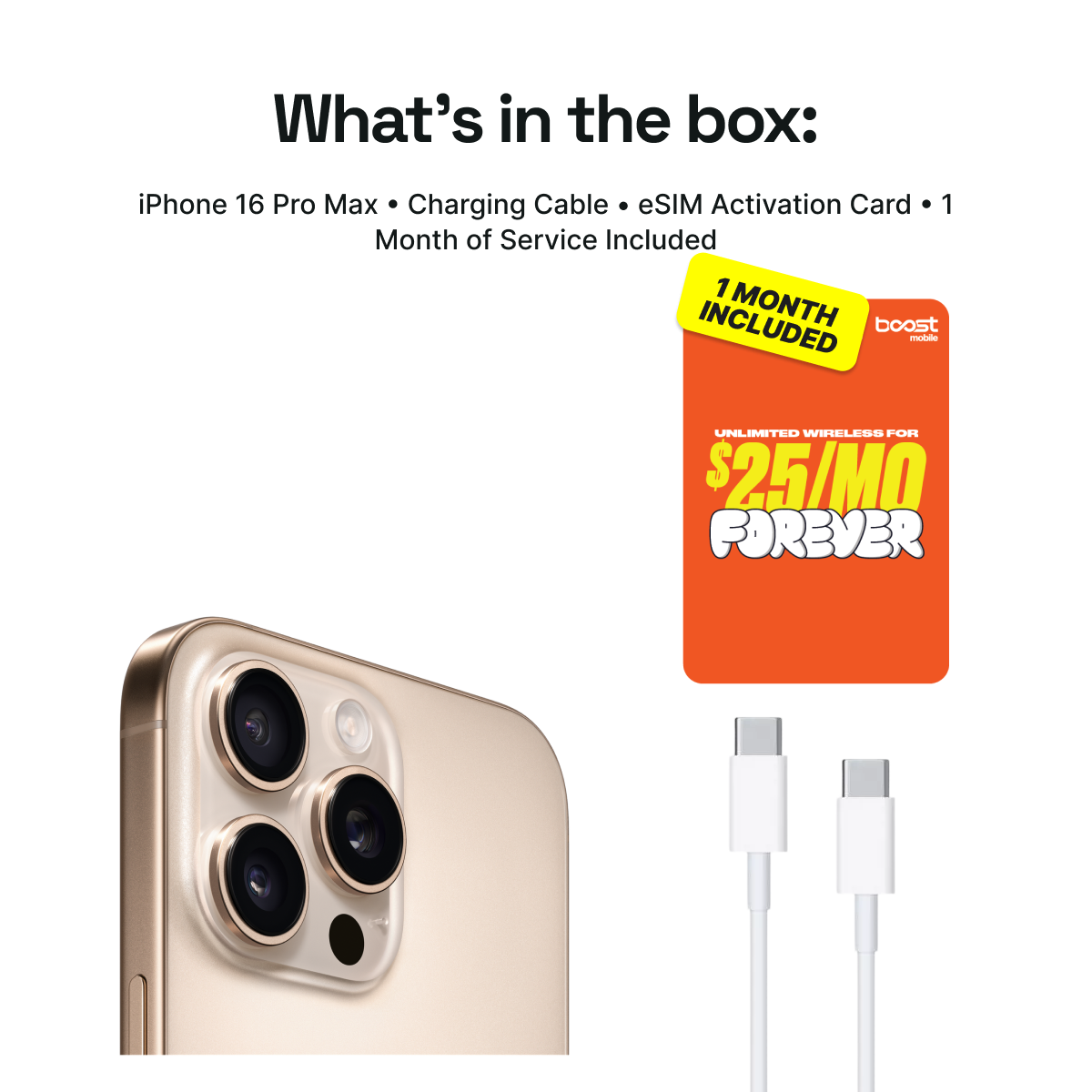 What's included in the iPhone 16 Pro Max Connected Pack
