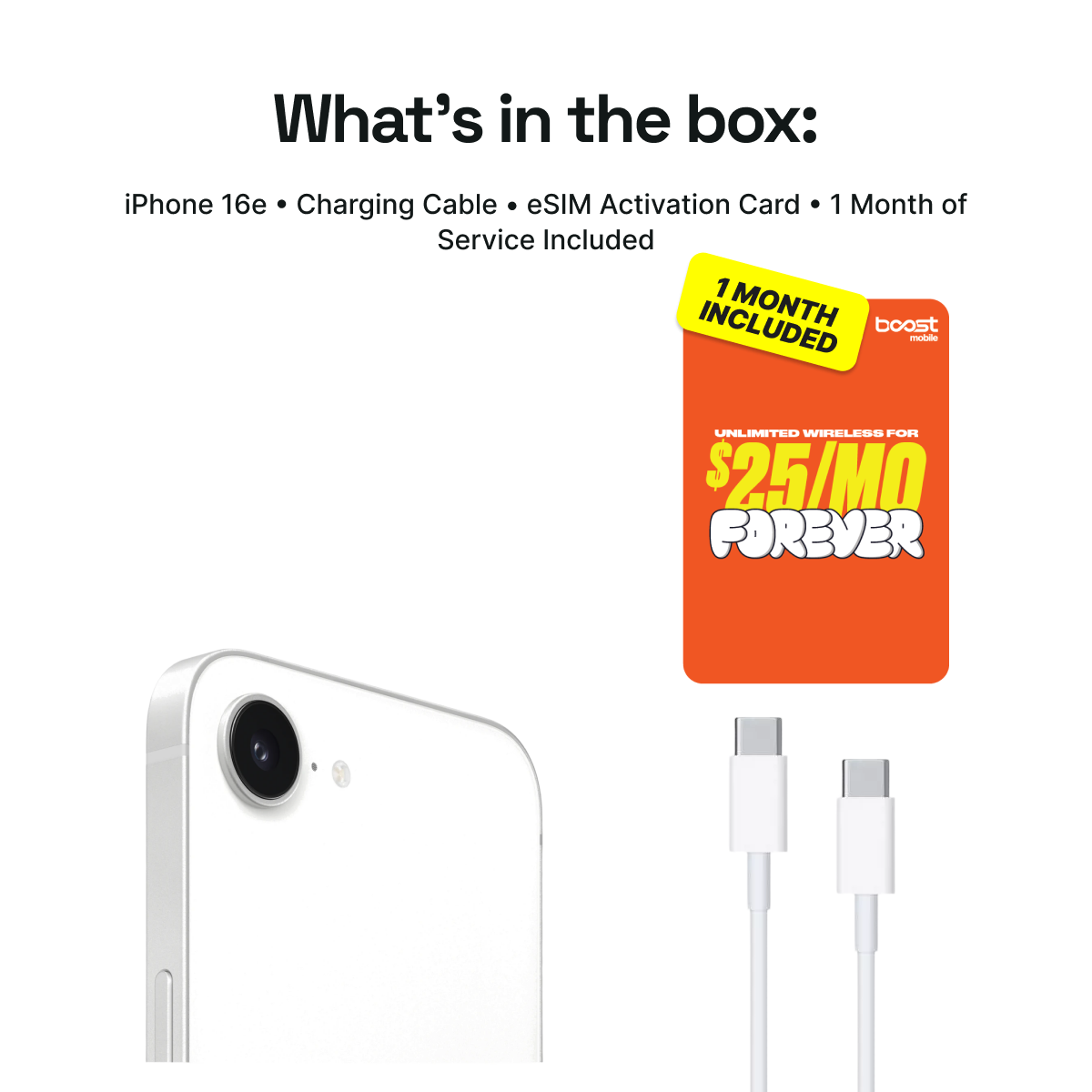 What's included in the iPhone 16e Connected Pack