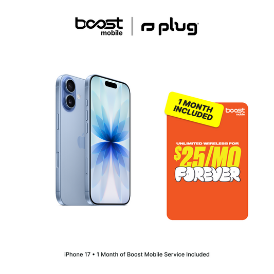 iPhone 17 Connected Pack with one month of Boost Mobile