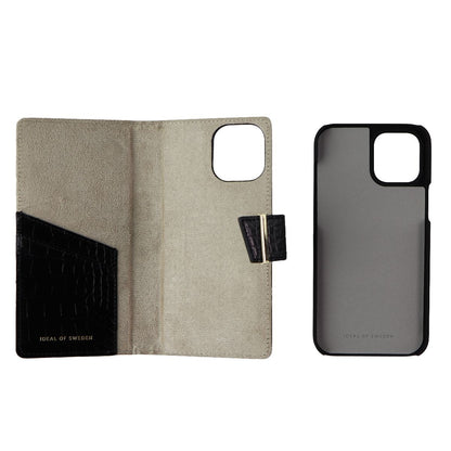 iDeal of Sweden Cora Phone Wallet for iPhone 12 Pro Max - Jet Black Croco (5)