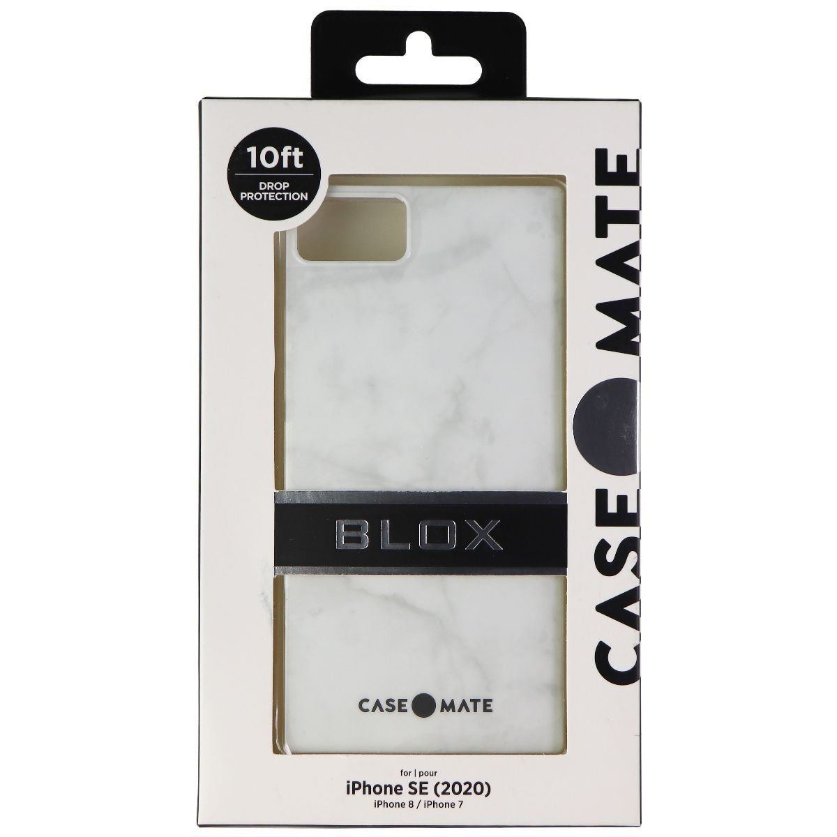 Case-Mate BLOX Series Case for Apple iPhone SE (2nd Gen) / 8 / 7 - White Marble (4)