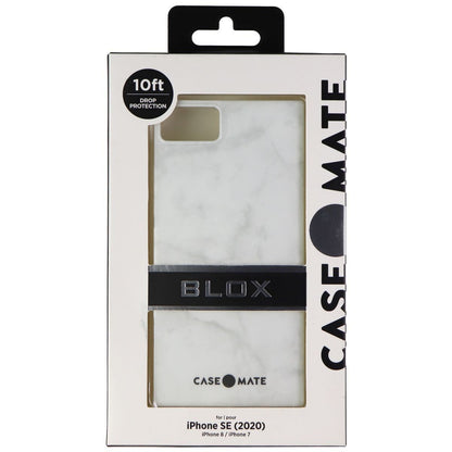 Case-Mate BLOX Series Case for Apple iPhone SE (2nd Gen) / 8 / 7 - White Marble (4)