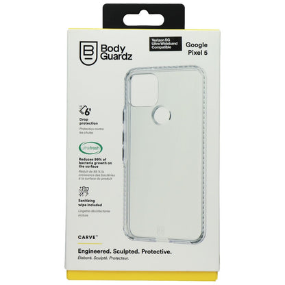 BodyGuardz Carve Series Case for Google Pixel 5 - Clear (4)