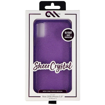 Case-Mate Sheer Crystal Series Case for Apple iPhone Xs/X - Crystal Purple (4)
