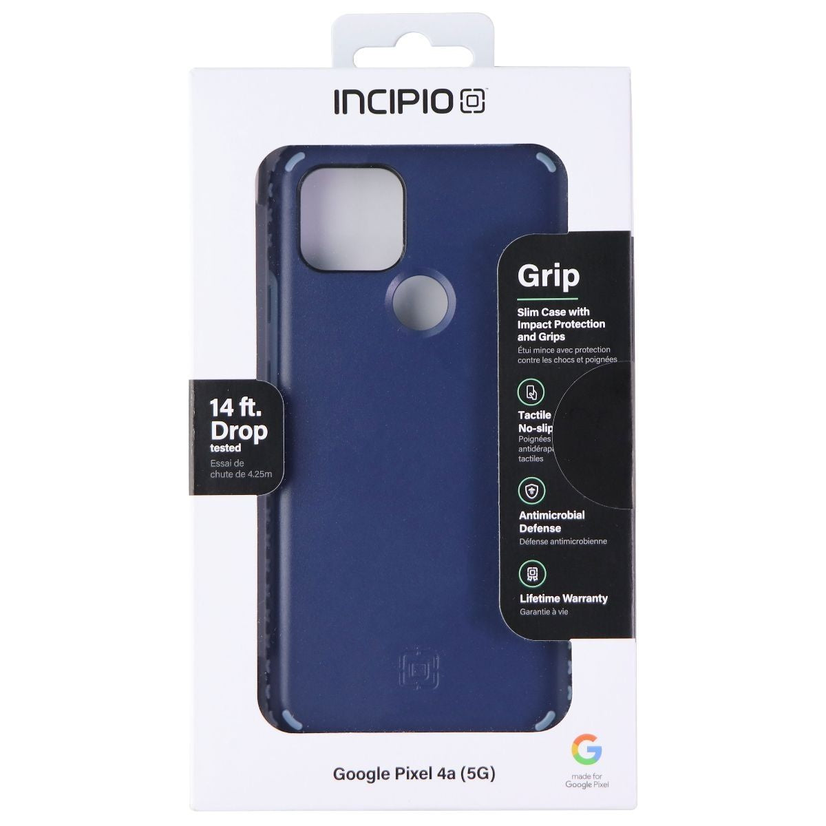 Incipio Grip Series Hard Case for Google Pixel 4a (5G) - Midnight Blue (4)