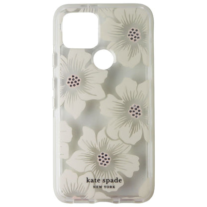 Kate Spade Defensive Hardshell Case for Google Pixel 5 - Hollyhock Floral Clear (2)