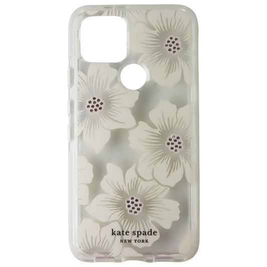 Kate Spade Defensive Hardshell Case for Google Pixel 5 - Hollyhock Floral Clear (2)