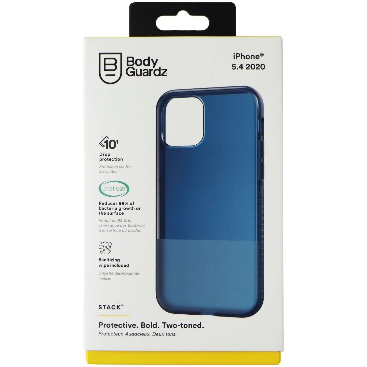 BodyGuardz Stack Flexible Gel Case for iPhone 12 mini - Navy Blue (4)