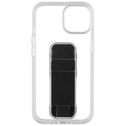 CLCKR Stand & Grip Series Hard Case for Apple iPhone 14 - Clear/Black (2)