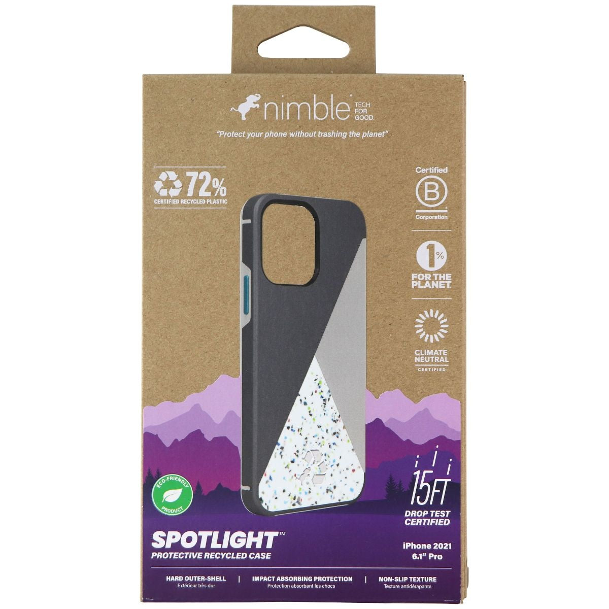 Nimble Spotlight Series Case for Apple iPhone 13 Pro - Gray/Teal/Multi (4)