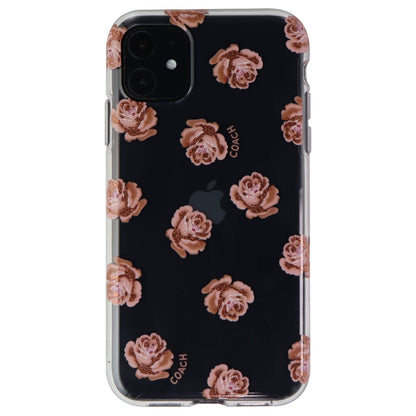 Coach Protective Case for Apple iPhone 11 - Dreamy Peony Clear/Pink/Glitter (2)