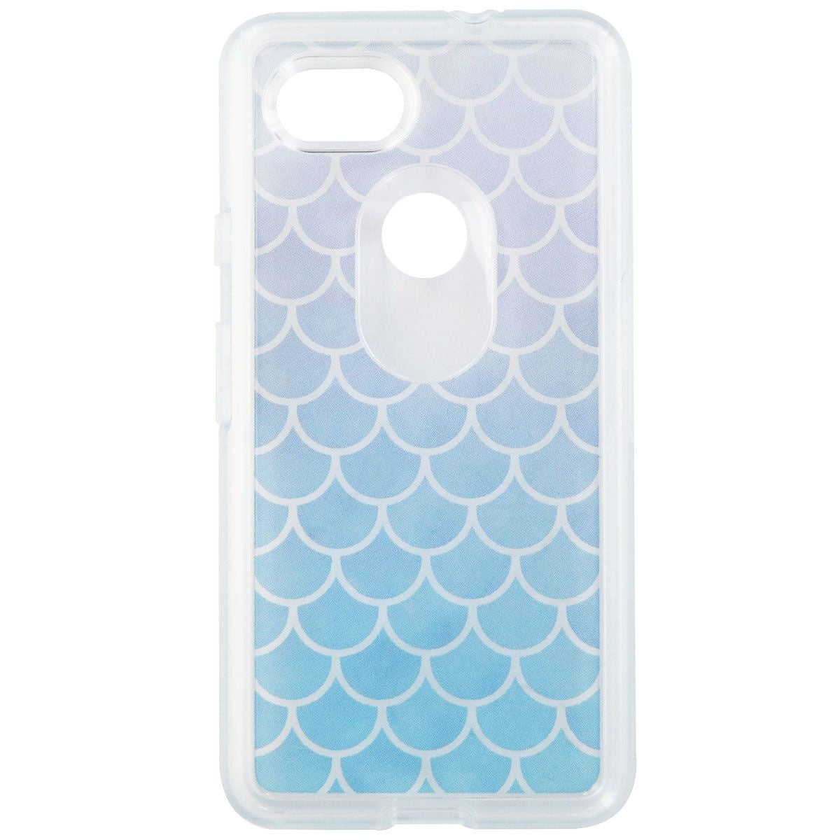 OtterBox Symmetry Series Hybrid Case for Google Pixel 2 XL - Clear / Blue Scales (2)