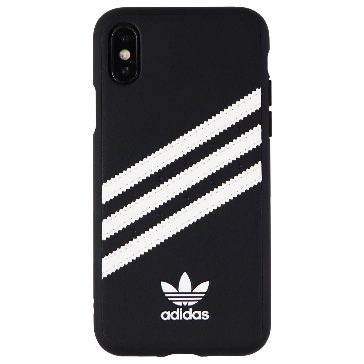 Adidas 3-Stripes Samba Snap Case for Apple iPhone XS / X - Black / White Stripes (2)
