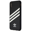 Adidas 3-Stripes Hybrid Case for Apple iPhone Xs Max - Black/White Stripes - New