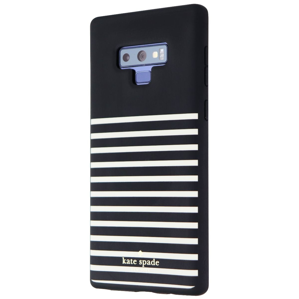 Kate Spade Soft Touch Case for Samsung Galaxy Note9 - Feeder Stripe Black/Cream