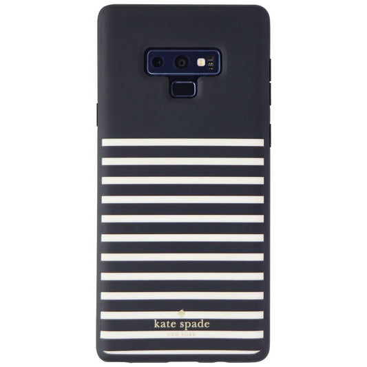 Kate Spade Soft Touch Case for Samsung Galaxy Note9 - Feeder Stripe Black/Cream (2)