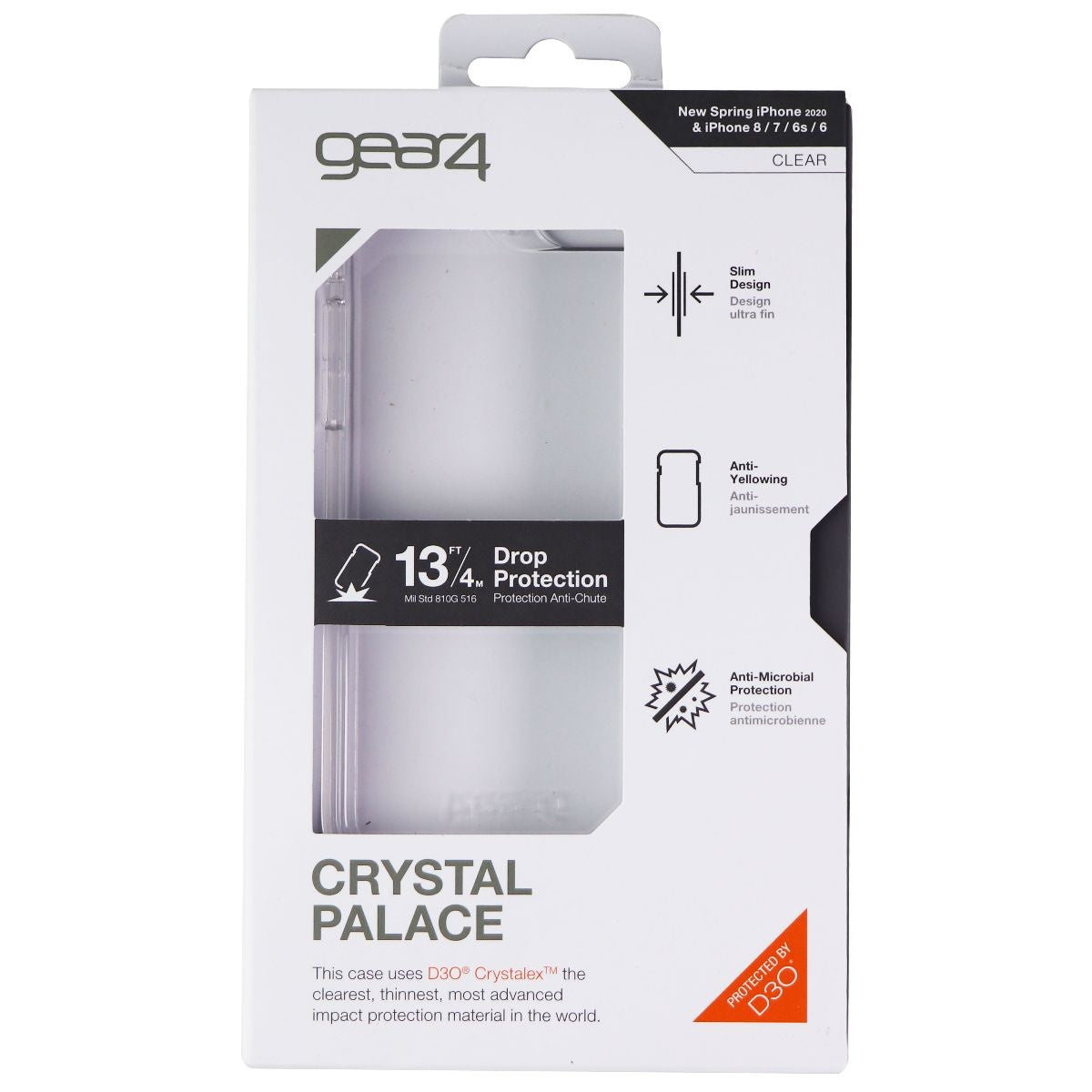 ZAGG Crystal Palace Series Case for Apple iPhone SE (2nd Gen) & 8/7 - Clear (2)