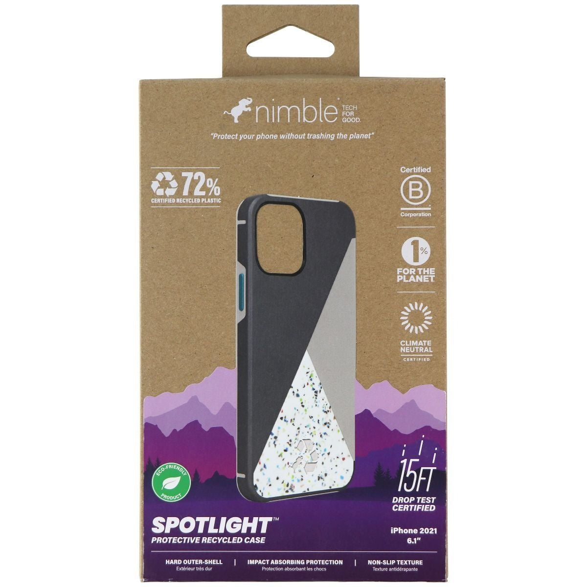 Nimble Spotlight Series Case for Apple iPhone 13 - Gray/Teal/Multi (4)