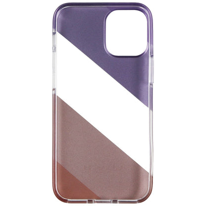 Coach Protective Case for iPhone 12 mini - Diagonal Stripe Metallic Pink/Purple (3)