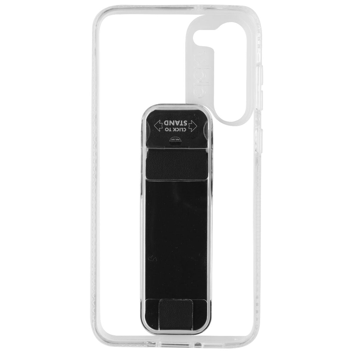 CLCKR Stand & Grip Series Case Samsung Galaxy S23 Plus - Clear/Black (2)