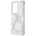 Case-Mate Prints Series Case for Samsung Galaxy S21 Ultra 5G - Glitter Daisies - New