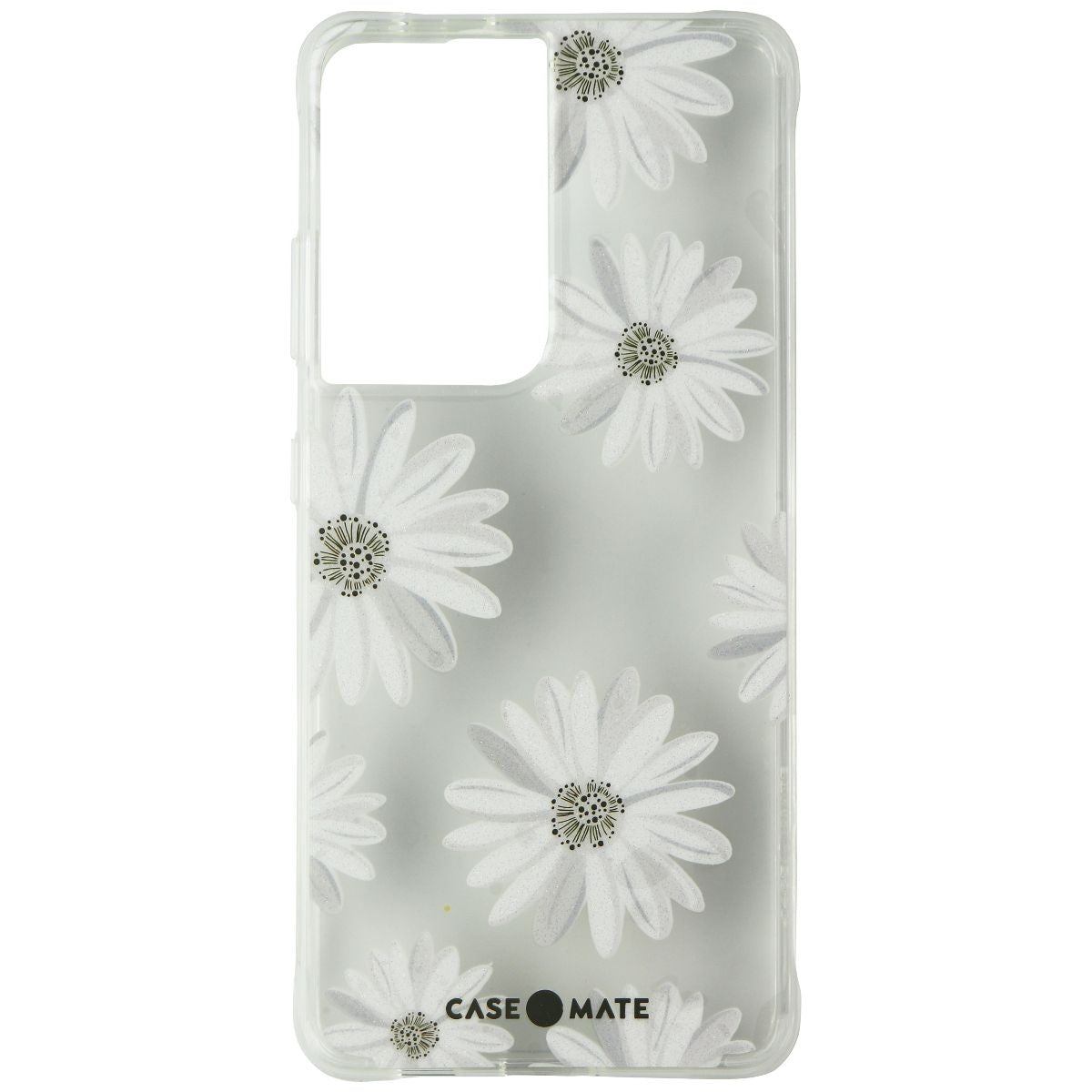 Case-Mate Prints Series Case for Samsung Galaxy S21 Ultra 5G - Glitter Daisies (2)