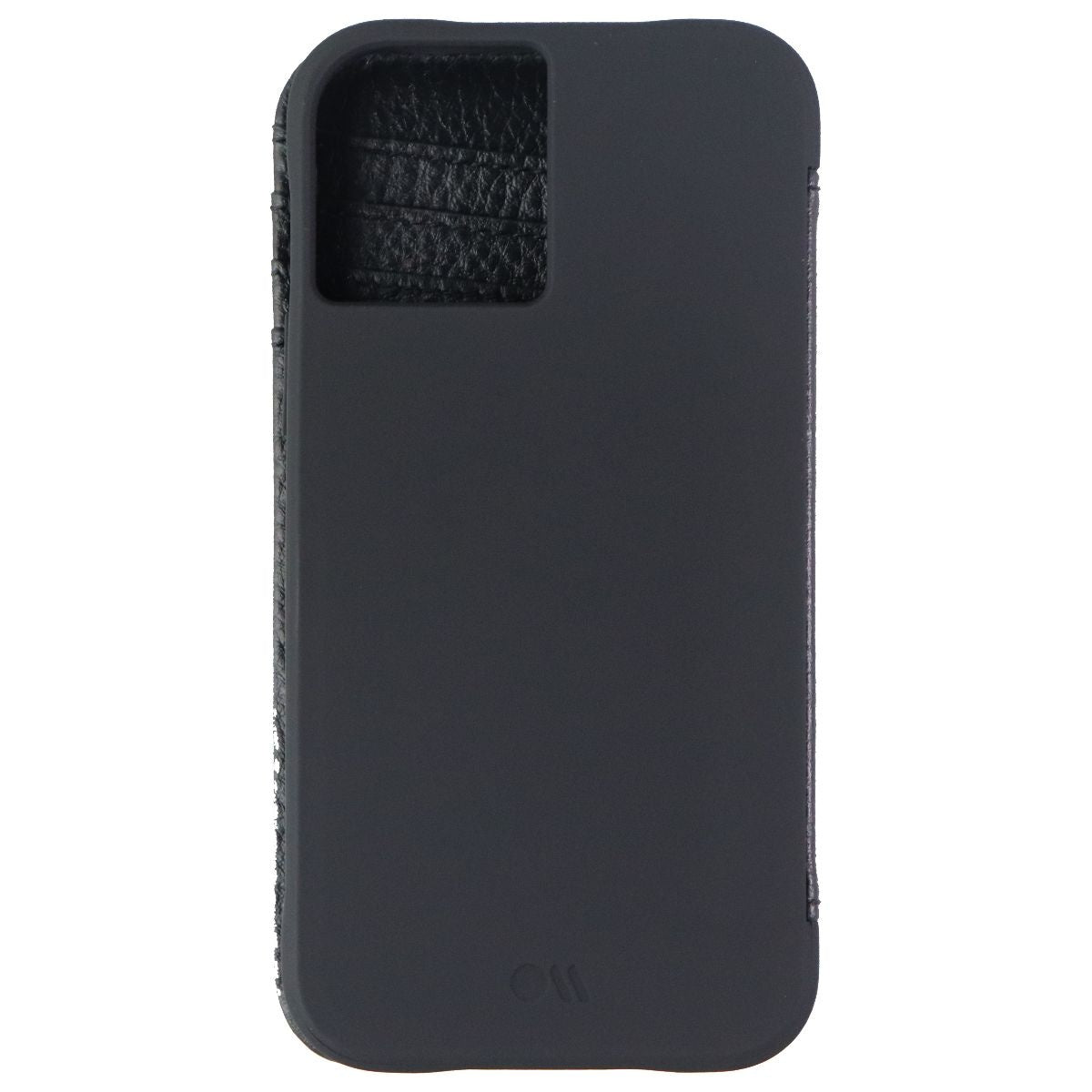 Case-Mate Tough Wallet Folio Case for Apple iPhone 12 Mini - Black Leather (2)