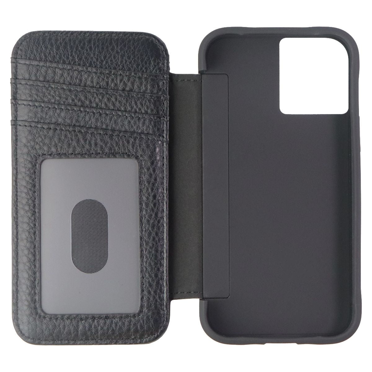 Case-Mate Tough Wallet Folio Case for Apple iPhone 12 Mini - Black Leather (3)