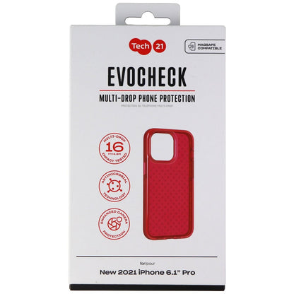 Tech21 Evo Check Flexible Gel Case for Apple iPhone 13 Pro - Rubine Red (4)